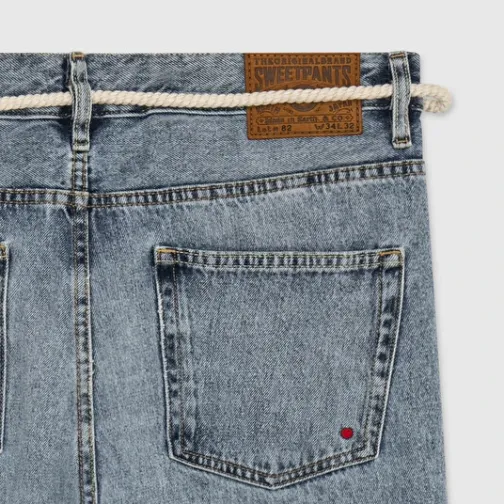 Homme SWEET PANTS BOOTCUT FIT BLUE VINTAGE