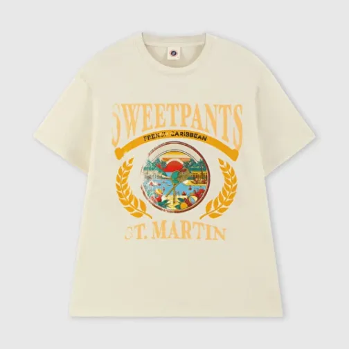 Femme SWEET PANTS CRUISE TEE SAINT-MARTIN CREAM