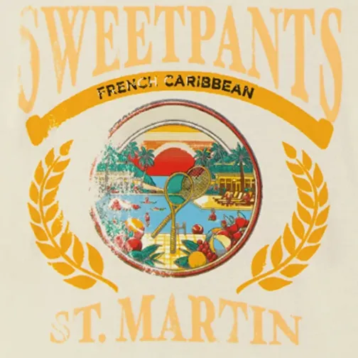 Femme SWEET PANTS CRUISE TEE SAINT-MARTIN CREAM