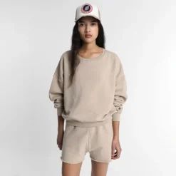 Femme SWEET PANTS ENDLESS CREW WHITE PEPPER