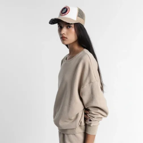 Femme SWEET PANTS ENDLESS CREW WHITE PEPPER
