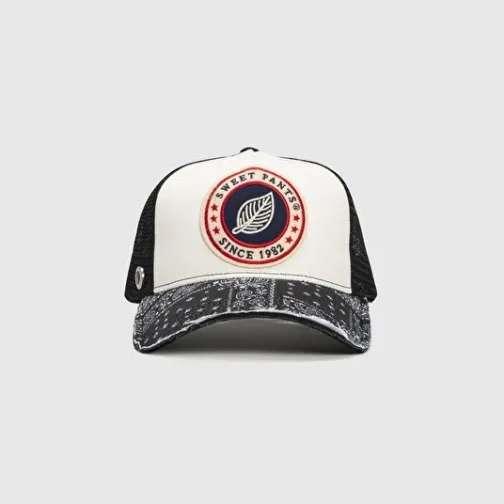 SWEET PANTS HOME RUN PRINT BANDANA OFF WHITE