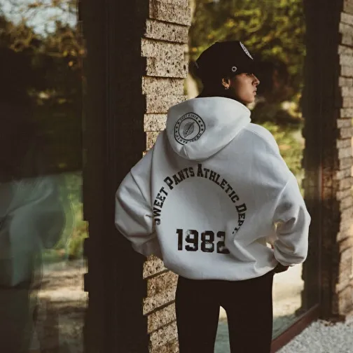 Femme SWEET PANTS 82 HOODIE OFF WHITE