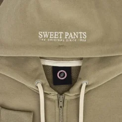 Femme SWEET PANTS ICONIC ZIP UP SAGE