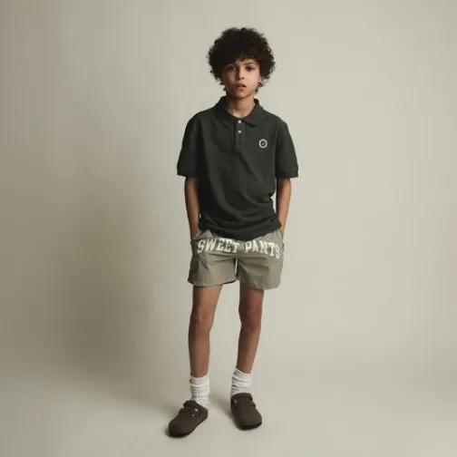 Enfant SWEET PANTS KID FADED POLO BLACK