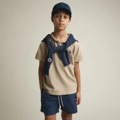 Enfant SWEET PANTS KID FADED POLO WHITE PEPPER