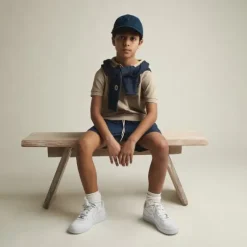 Enfant SWEET PANTS KID FADED POLO WHITE PEPPER