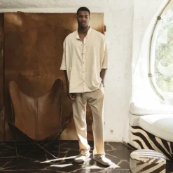 Homme SWEET PANTS LA TUNIQUE BOXY CREAM