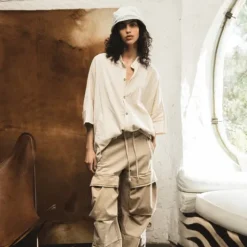 Femme SWEET PANTS LE CARGO WHITE PEPPER
