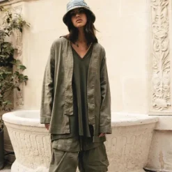 Femme SWEET PANTS LE KIMONO ARMY