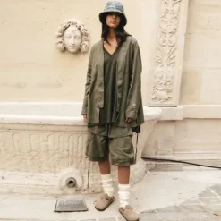 Femme SWEET PANTS LE KIMONO ARMY