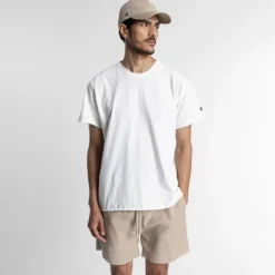 Homme SWEET PANTS LINEN SHORT WHITE PEPPER