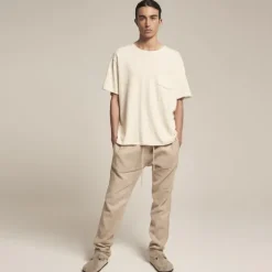 Homme SWEET PANTS LINEN TAPER SAND