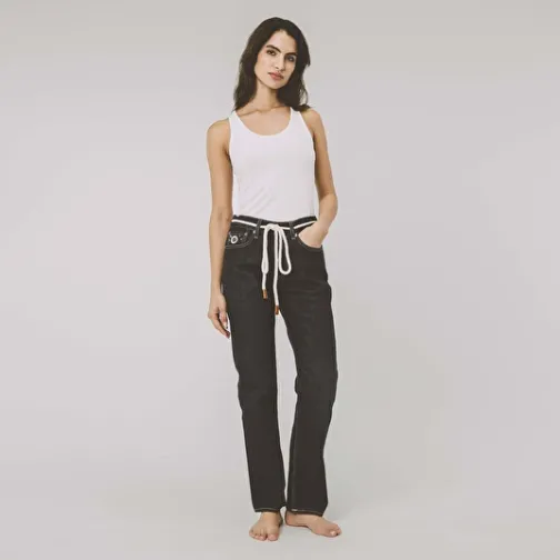 Femme SWEET PANTS VINTAGE FIT DARK BLUE