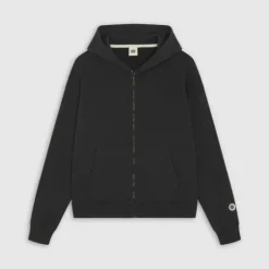 Femme SWEET PANTS WASH ZIP UP BLACK