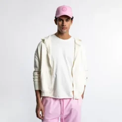Homme SWEET PANTS WASH ZIP UP OFF WHITE