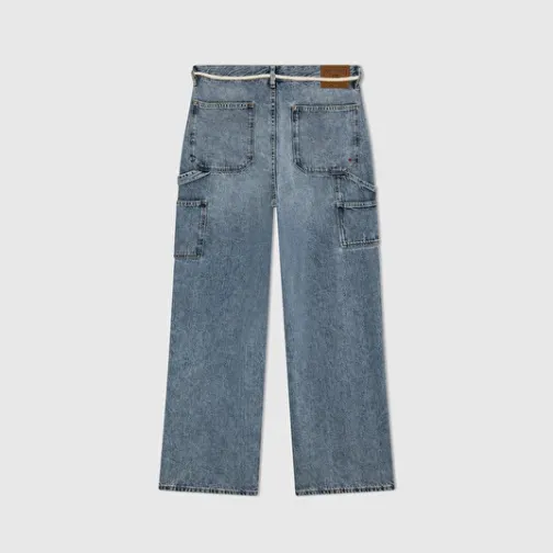 Femme SWEET PANTS WORKER BLUE VINTAGE